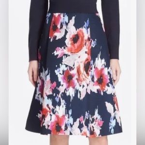 Kate Spade Hazy Floral A Line Midi Skirt - Size 14